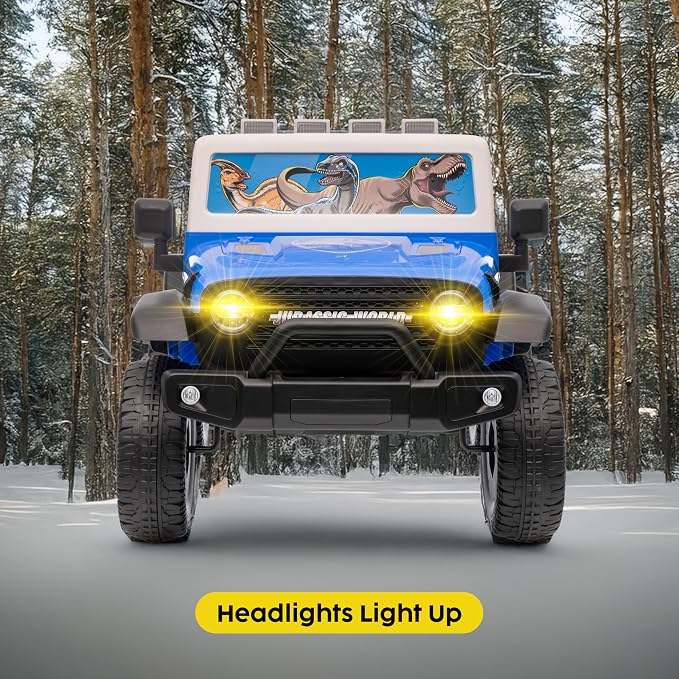 Jurassic - Ride On Toy for Kids, LED Headlights, Music and Horn