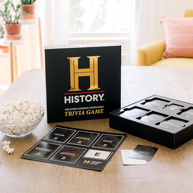 HISTORY Channel Trivia Game – 2000+ General Knowledge Questions | Official HISTORY Channel Trivia Card Game & Party Game for Adults, Families & Board Game Night – Great Gift for Dad & History Buffs