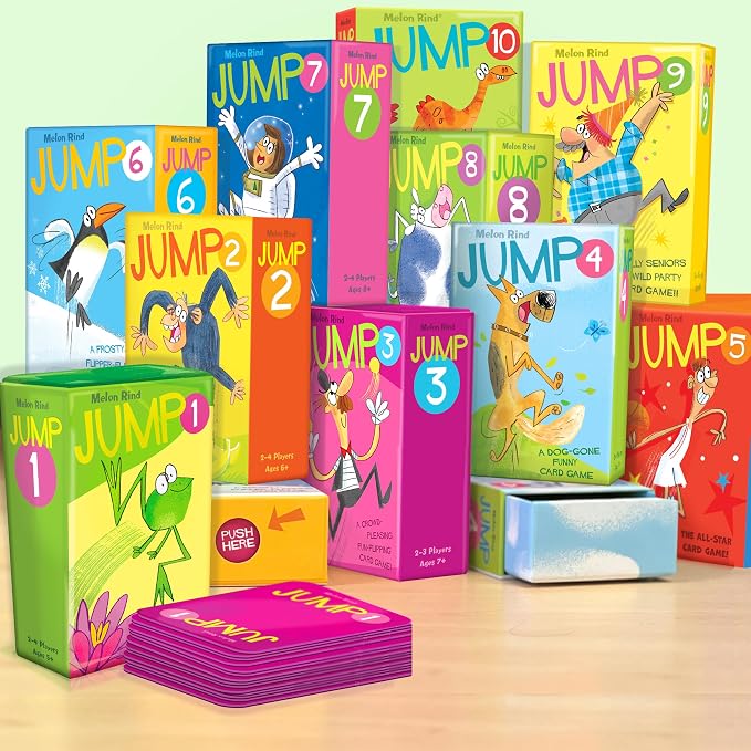 Melon Rind Jump 10, Math Game for Kids Learning Multiples of 10, Lively, Fun Card Game, Quick Activity for Boosting Math Confidence, Screenless Fun, Ages 6+