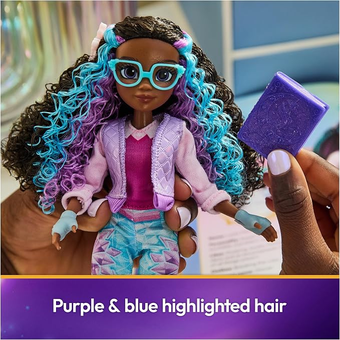 Unicorn Academy, Power of Friendship Layla with Book & 5 Fashion Accessories, 9.5”, Dolls & Unicorn Toys for Girls Ages 4 and up