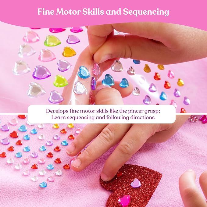 FROG SAC Hair Clip Craft Kit for Kids - Arts and Crafts for Girls, Little Girl Barrette Art for Toddlers, DIY Fashion Accessories Toys for 4 Year Old to 6 Years Old Children (Barrette)
