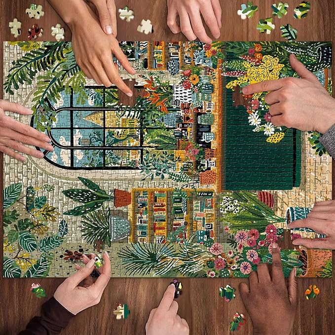 Botanical Garden Puzzles for Adults 1000 Pieces, Jigsaw Puzzles for Adults 1000 Piece, Challenging Game Toys, Impossible Puzzle, Family Decoration Puzzle