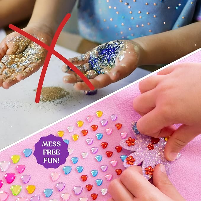 FROG SAC Hair Clip Craft Kit for Kids - Arts and Crafts for Girls, Little Girl Barrette Art for Toddlers, DIY Fashion Accessories Toys for 4 Year Old to 6 Years Old Children (Barrette)