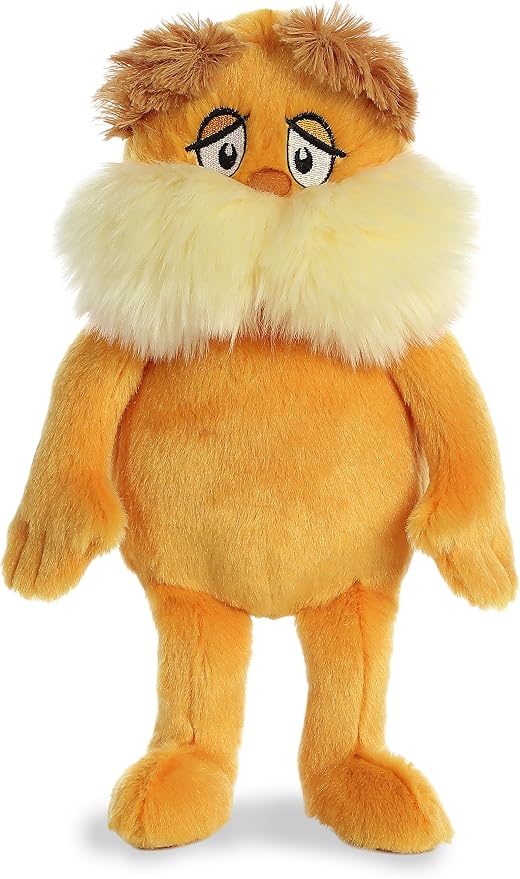 Aurora® Whimsical Dr. Seuss™ The Lorax Stuffed Animal - Officially Licensed Plush for Imaginative Play - Perfect for Kids and Adults - Orange 11 Inches