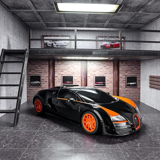 BEZGAR 1:24 Scale Bugatti RC, Officially Licensed Bugatti Grand Sport Vitesse Remote Control Car, 2.4GHz Wireless Electric Simulation Sports Toy Car for Adults Boys Kids Age 4-7,8-12