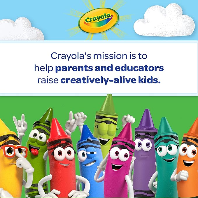 Crayola Large Egg Crayons (12ct), Classroom Must Haves, Teacher School Supplies for Toddlers, Kindergarten & Elementary, Ages 1+
