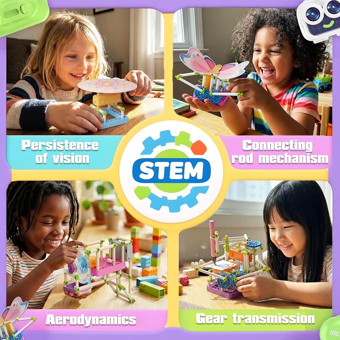 SMILESSKIDDO 100+ Girls Science Kit for Kids Ages 5 6 7 8 10 | STEM Toys for Girl | Birthday Gift Ideas for Girls | Learning & Educational Projects with Fun Experiments (8018E)
