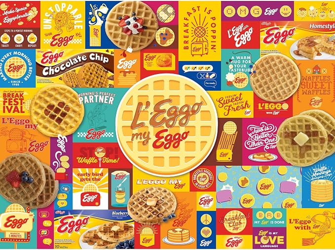 RoseArt - Kellogg's - Leggo My Eggo - 1000 Piece Jigsaw Puzzles for Adults