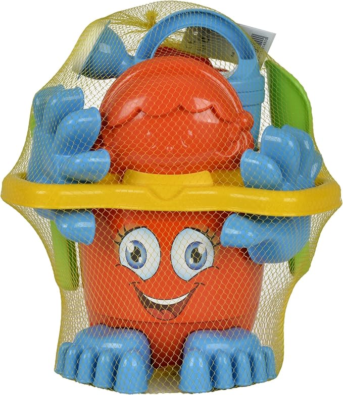 Simba 107113021 Beach Toys for Toddlers and Kids Bucket Set with Feet, Multi
