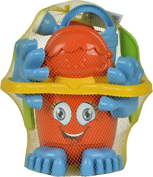 Simba 107113021 Beach Toys for Toddlers and Kids Bucket Set with Feet, Multi