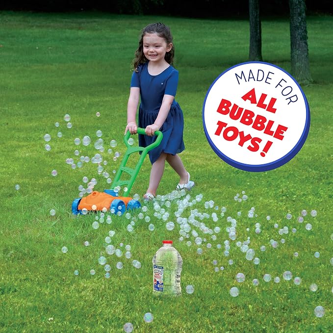 Little Kids Bubbles by Fubbles | Made in The USA | 64oz Non Toxic Bubble Solution | Refill Solution for Bubble Machines and Bubble Toys