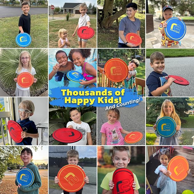 Soft Flying Disc – Fun Outdoor Toy for Kids, Teens & Adults – Easy to Catch - Fun Summer Gifts for Kids - Pool & Beach Games – Holiday Present Summer Gift for Boys & Girls Ages 3 4 5 6–12+