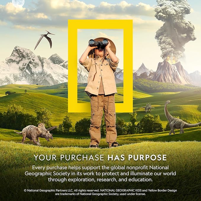 National Geographic Glow-in-The-Dark T. Rex Dissection Lab – Dissect a Synthetic Dinosaur, Build a 9.5” Glowing Tyrannosaurus Skeleton Model, Includes Refill Pack and Learning Guide, Dinosaur Toys