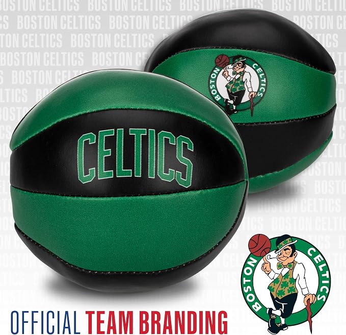 Franklin Sports NBA Toy Basketballs - 2 Pack of Kids Soft Mini Basketballs for Over The Door + Indoor Hoops - NBA Fan Shop