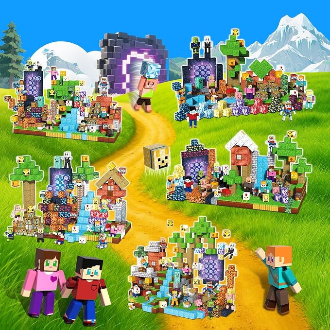 464 Pcs Magnetic Blocks - Magnetic Building Blocks, Magnet Cubes Stacking Toys for Kids Age 4-8, 8-12, Birthday Gift for 3 4 5 6 7 8 9 Year Old Boys Girls (Patent Pending)