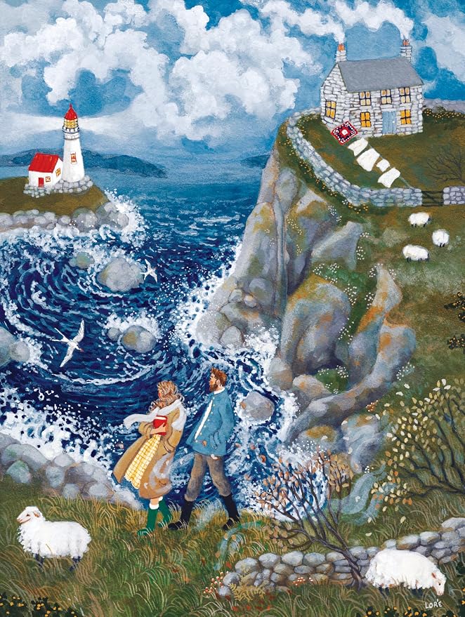 New York Puzzle Company - Loré Pemberton Wind Ridge Cottage - 1000 Piece Jigsaw Puzzle for Adults by Loré Pemberton