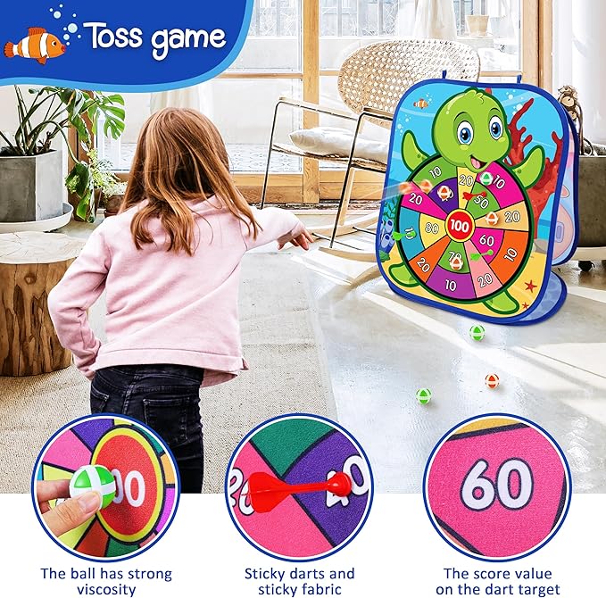 Animal Bean Bag Toss Game Toy Outdoor Toss Game, Family Party Party Supplies for Kids, Gift for Boys Birthday or Christmas for Toddlers Ages 3 4 5 6 Year Old