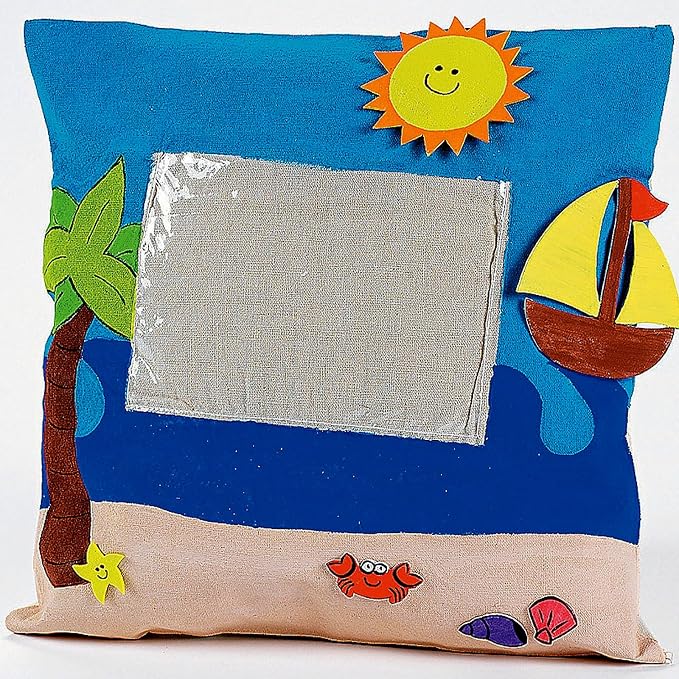 Fun Express Throw Pillow Covers Set of 12 - DIY Blank Canvas Pillow Cases with Zipper for Crafting | White Cotton Square Pillow Covers 12x12 for Photo Projects, Kids Crafts & Custom Home Decor