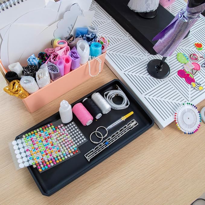 MindWare Fashion Designer Kits Ages 8+ - Run The Runway DIY Craft Kit for Girls - Creative Learning Activity for Kids - Design Dresses