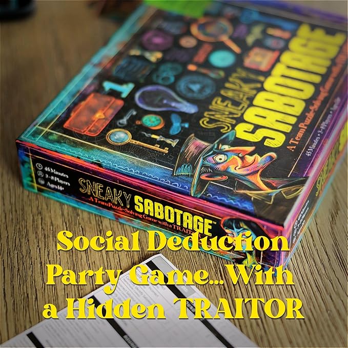 Mystery Escape Room Games for Adults – Detective Puzzle & Mystery Adventure Series (Sneaky Sabotage)