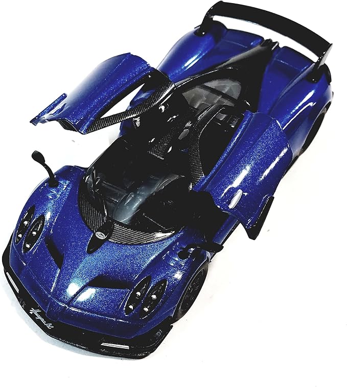 KiNSMART - 2016 Pagani Huayra BC 5" 1:38 Scale Die Cast Metal Model Toy Car w/Pullback Action (Blue)