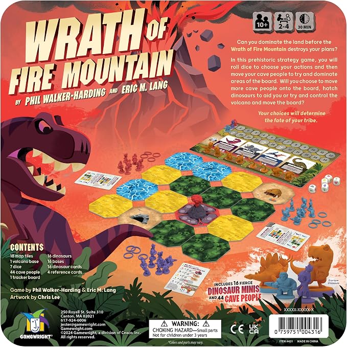 Gamewright - Wrath of Fire Mountain - Board Game - Will You Dominate The Land