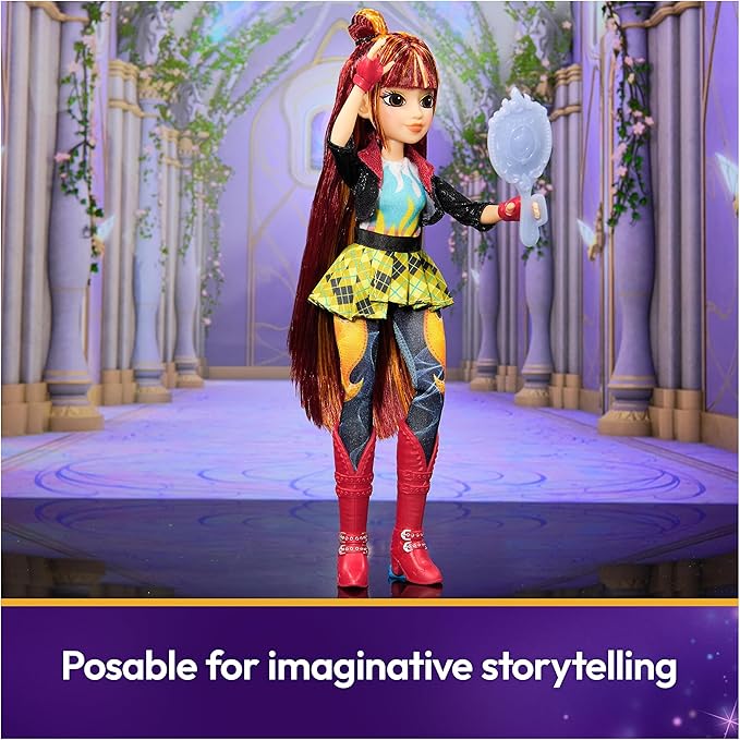 Unicorn Academy, Power of Friendship Valentina with Hand Mirror & 5 Fashion Accessories, 9.5”, Dolls & Unicorn Toys for Girls Ages 4 and up