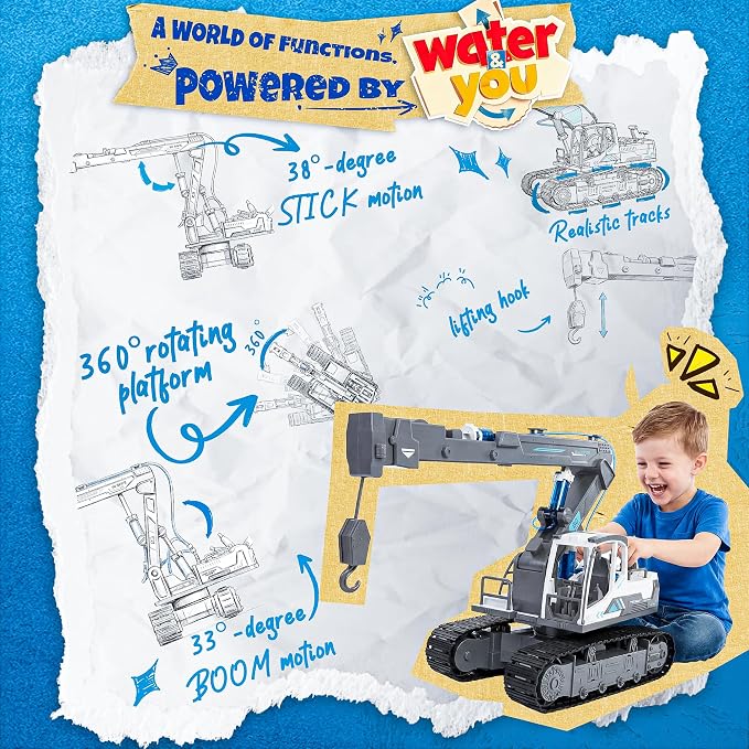 SMILESSKIDDO Crane Truck Toy - 134 PCS Hydraulic Science Kits for Kids Age 8-12, Teenage Engineering Kit Construction Vehicle STEM Toys for Ages 8+