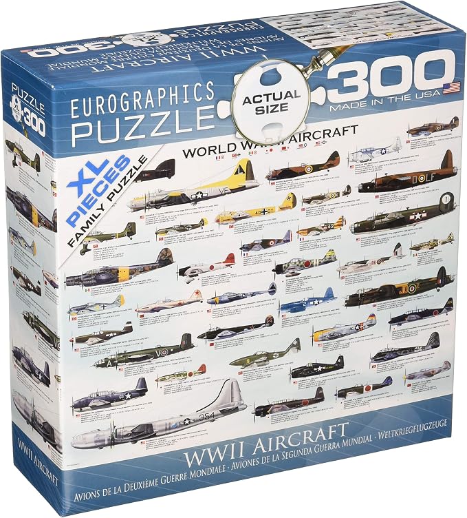 EuroGraphics WWII Airplanes 300 Piece Puzzle (Small Box) Puzzle, Multi
