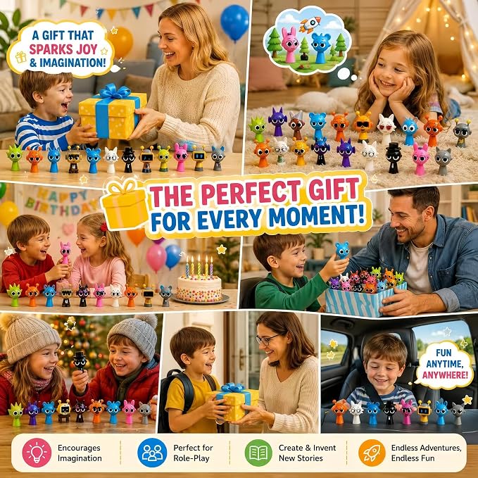 Action Figures Mystery Box,Mystery Box,Office Room Figurine Decor for Adults (Multicolor-24PCS)