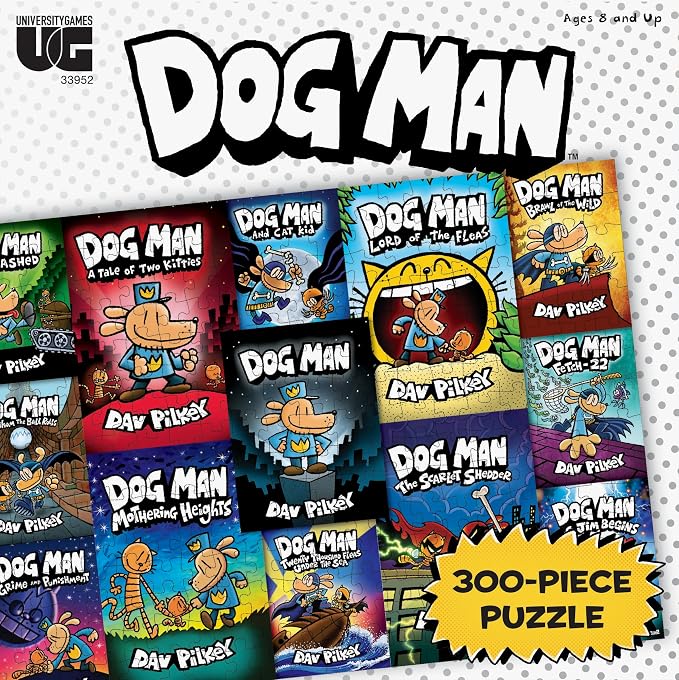 Dog Man 300-Piece Compilation Cover Puzzle