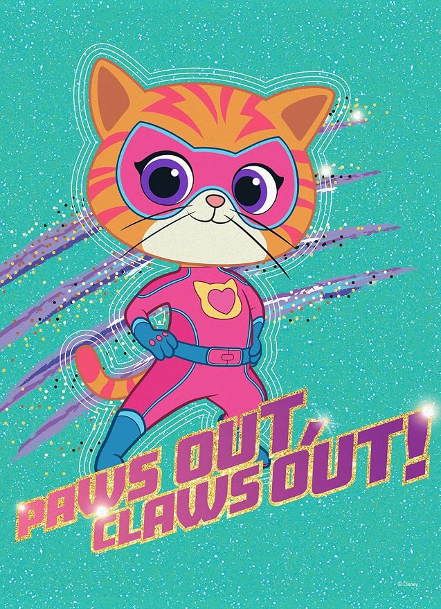 Ceaco - Disney - 4 X 1 Kids Multipack - Super Kitties - Multi Piece Jigsaw Puzzle for Adults -Challenging Puzzle Perfect for Game Nights - Finished Size Varies