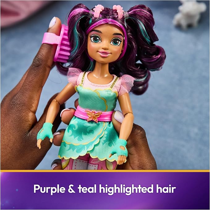 Unicorn Academy, Power of Friendship Ava Doll with Plushie Figure & 7 Fashion Accessories, 9.5”, Dolls & Unicorn Toys for Girls Ages 4 and up