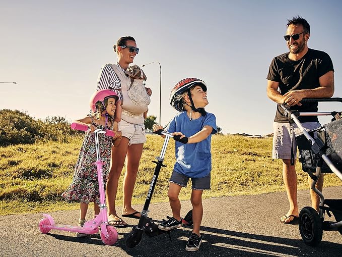 Scooter Toys for Kids Ages 6-12/3-5, Christmas Birthday Gifts for Girls Boys, Easy Folding Kids Scooter with 3 Levels Adjustable Handlebar