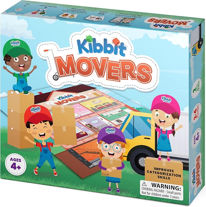 Movers - Educational Board Game for Improving Categorization, Vocabulary, and Receptive and Expressive Language Skills