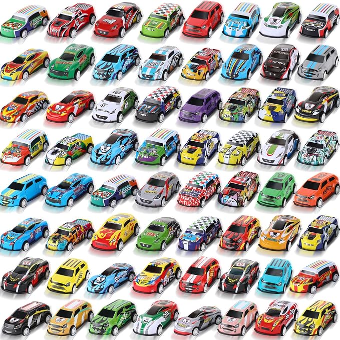 Jenaai 100 Pcs Mini Pull Back Toy Cars Bulk Pull Back Die Cast Race Cars Party Favors for Boys Girls Christmas Party Favor Return Gift Goodie Bag Stuffer Classroom Carnival Gift