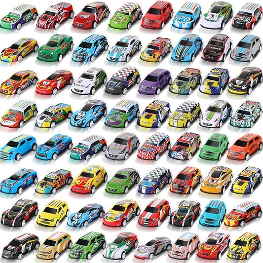 Jenaai 200 Pcs Mini Pull Back Toy Cars Bulk Pull Back Die Cast Race Cars Party Favors for Boys Girls Christmas Party Favor Return Gift Goodie Bag Stuffer Classroom Carnival Gift