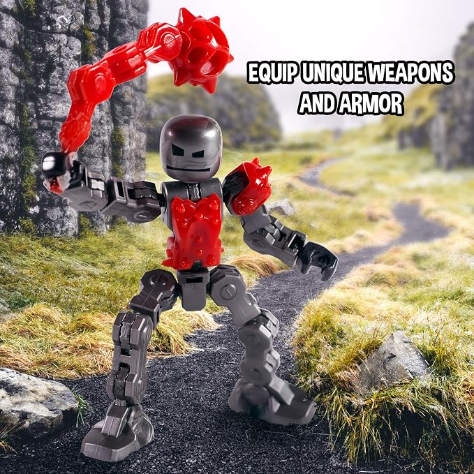 Zing Klikbot, Complete Set of 4 Poseable Action Figures with Weapons, Translucent, Create Stop Motion Animation, for Ages 6 and Up (Series 2 Villains)