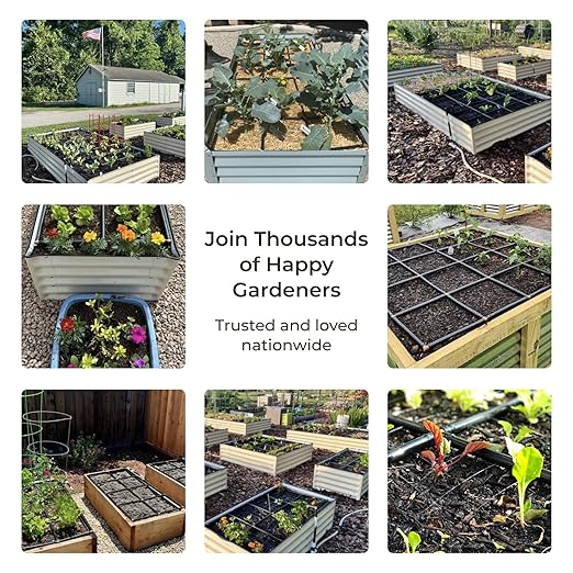 Garden Grid Watering System - 3x6 Cornerless | Raised Garden Bed Drip Irrigation System - But Better | Pre-Assembled, Waters Every Plant Evenly | for Beds w/Corner Posts or Curved Ends | 33.5"x66"