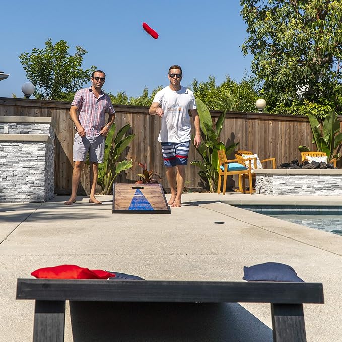 GoSports Portable Cornhole Sets, 8 Styles – Choose 4 x 2 ft or 3 x 2 ft - Boards Include 8 Bean Bags, Travel Case, and Game Rules