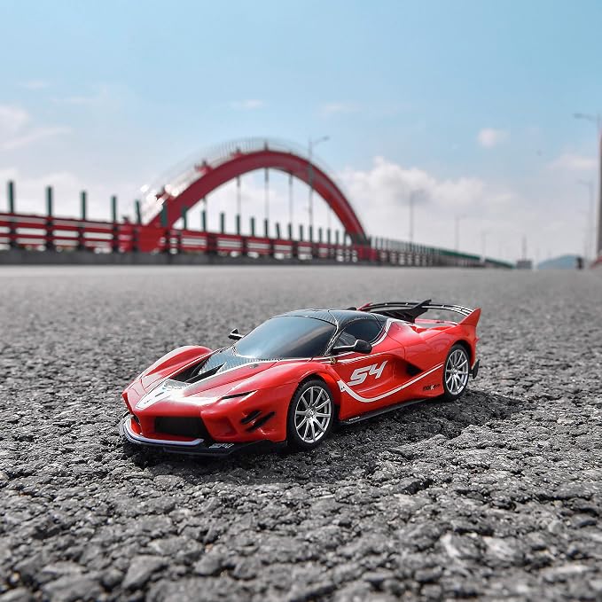 BEZGAR Remote Control Ferrari Car - 1:24 Scale Ferrari Electric Sport Racing Toy Car Model Vehicle, 2.4Ghz Licensed Red RC Car Series for Adult, Girls, Boys Age 8 9 10 11 12 Years Holiday Ideas Gift