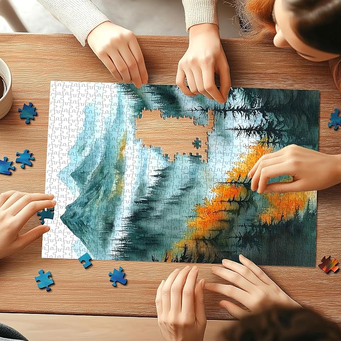 Puzzles for Adults 1000 Pieces Nature Jigsaw Puzzles Scenery Mountain Scene Difficult Challenging Landscape Puzzle for Gift Friend Family Activity Games Party Home Decor Wall Art (27.5"x19.7")
