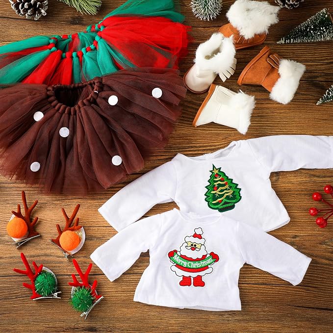 Kajaia 8 Pcs Doll Clothes 18 Inch Doll Clothes and Accessories Dress Flip Flops Hat Outfit Swimsuit Accessories for 18 Inch(Stylish)