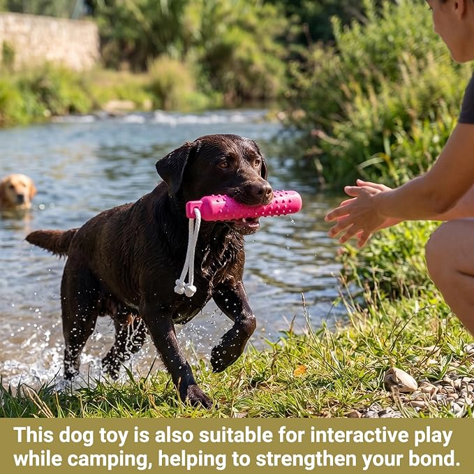 Dog Float Toy - Interactive Training Bumper & Fetching Retrieving Dog Water Toys Dummy Outdoor - Lightweight for Float on the Water Pool Fetch Pet Toys for Small, Medium, Large Dogs