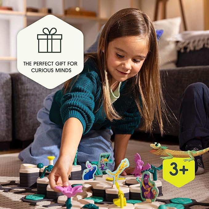 Ravensburger GraviTrax Junior Starter Set XXL - My Planet - Fun and Educational Preschool Marble Run Building Experience - STEM-Friendly, Interactive Learning, MESH Accredited - Kids Age 3 and Older