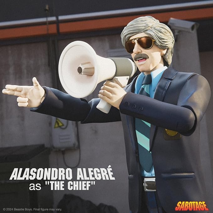 Super7 ULTIMATES! Beastie Boys Alasondro Alegré Sabotage - 7" Beastie Boys Action Figure with Accessories Hip Hop Collectibles and Retro Toys