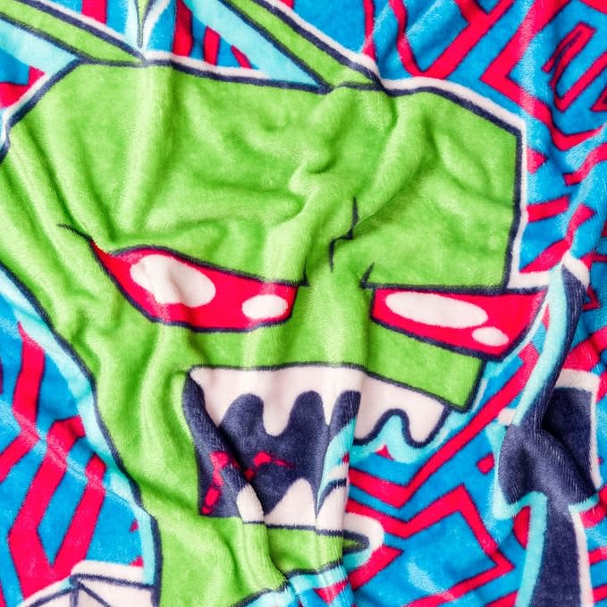 Silver Buffalo Invader Zim I Don't Like You 45" x 60" Fleece Throw, Soft and Cozy Blanket, 185 GSM