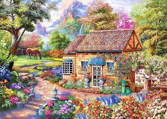 Jigsaw Puzzles for Adults 1000 Pieces, Home Interlock Perfectly No Dust, Home Decors Family Challenge Toys for Men Women Elders Seniors (27.5"x19.6"), 1:1 Poster