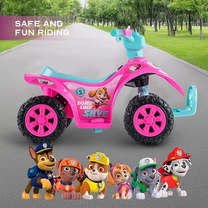 Paw Patrol - 6V ATV Ride On Toy for Kids, LED Headlights, Battery Powered