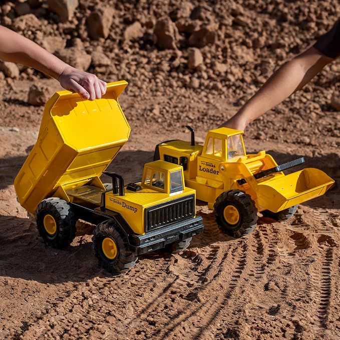 Tonka Retro Collector's Edition - Made with 2X More Steel, Kids Construction Toy, Metal Truck, Toy Truck for Boys and Girls, Kids, Toddlers, Ages 3+, Mighty Dump Truck - Amazon Exclusive